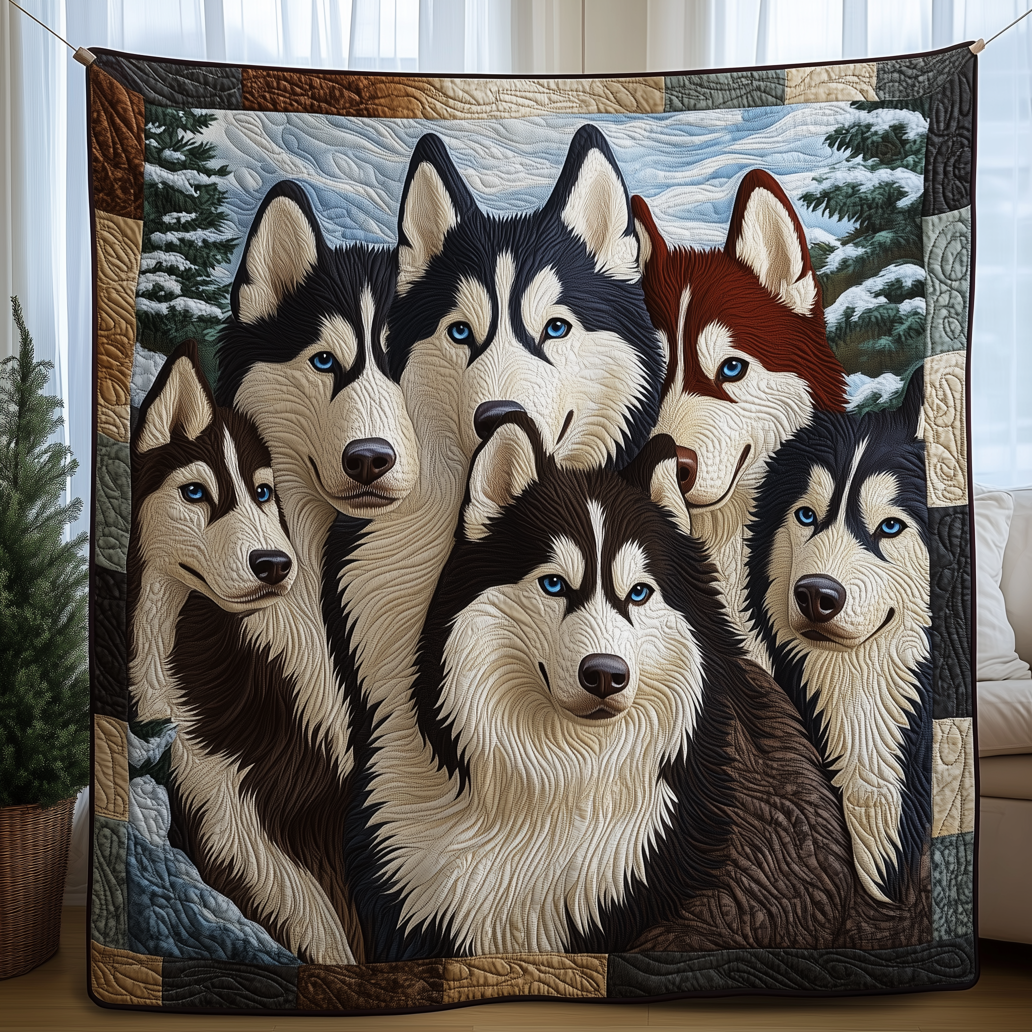 Guardian of the North Quilted Blanket Nice Throw Blankets Father Daughter Presents Guardian of the North Quilted Blanket Nice Throw Blankets Father Daughter Presents