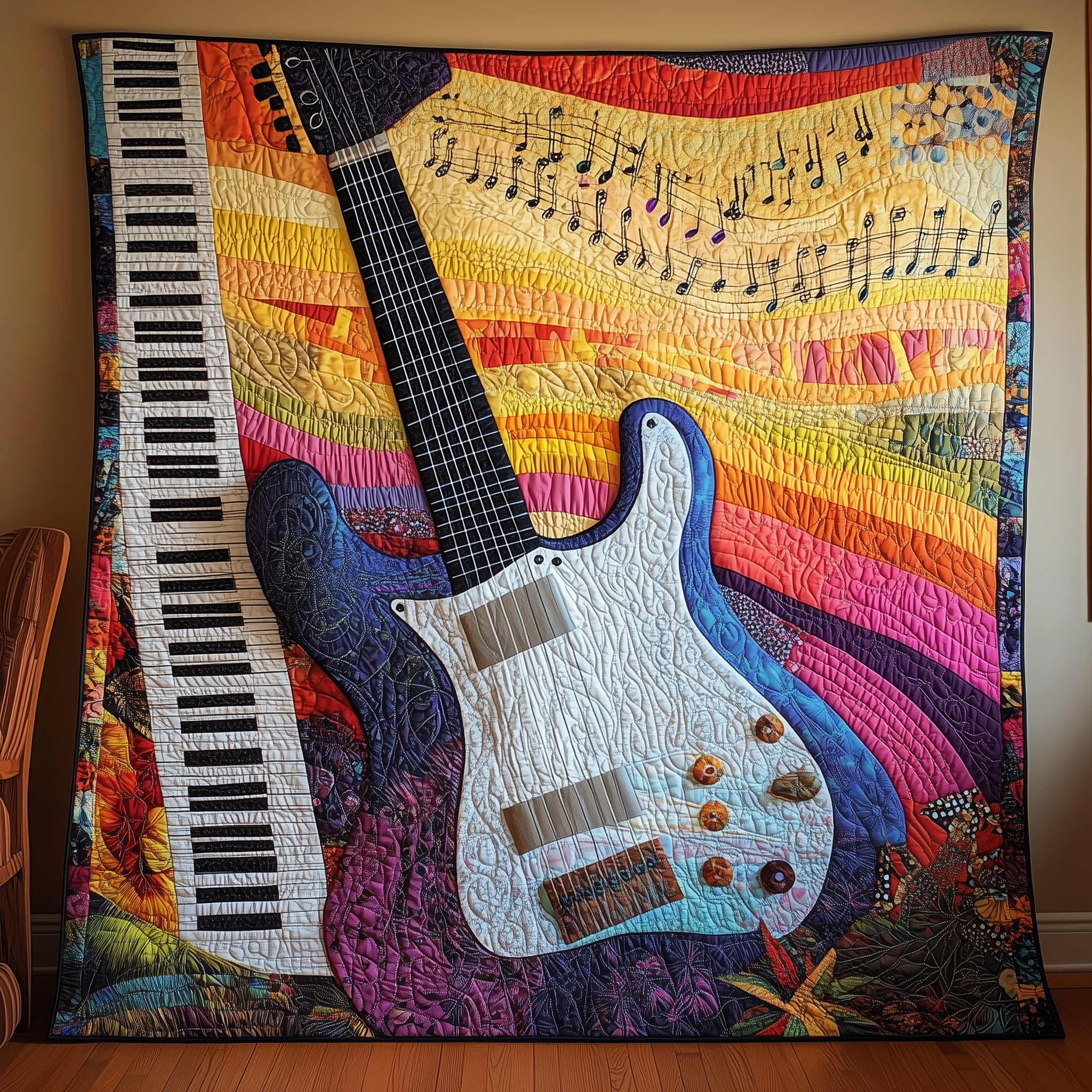 Guitar Heaven Quilted Blanket Feel Ready for Adventure with a Blanket That Travels Well Guitar Heaven Quilted Blanket Feel Ready for Adventure with a Blanket That Travels Well