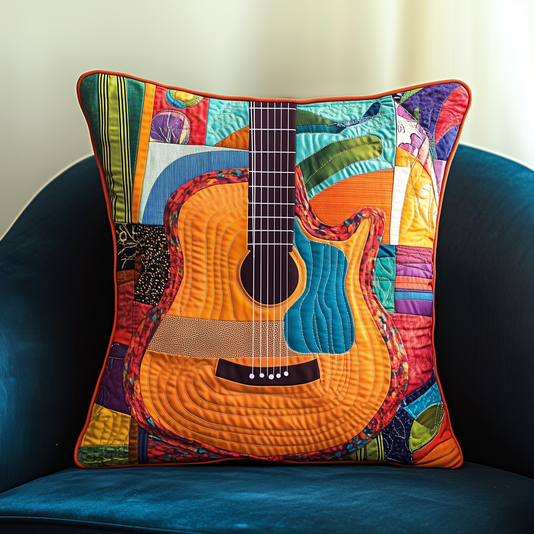 Guitar Quilted Pillow Case Bring Joy to Your Bedroom with HolidayThemed Pillow Cases Guitar Quilted Pillow Case Bring Joy to Your Bedroom with HolidayThemed Pillow Cases