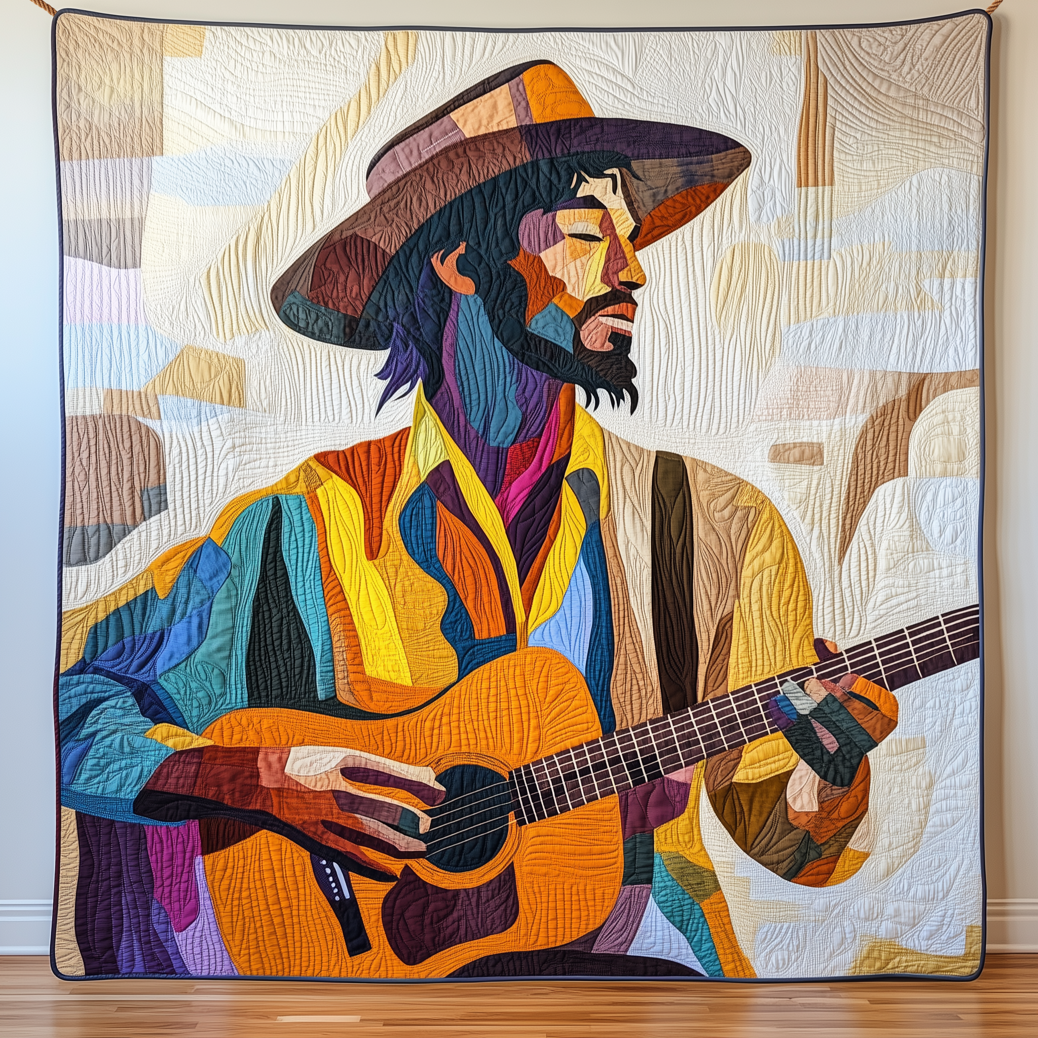 Guitarist Vibrant Melodies Quilted Blanket Bring the Family Together with a Blanket Everyone Loves Guitarist Vibrant Melodies Quilted Blanket Bring the Family Together with a Blanket Everyone Loves