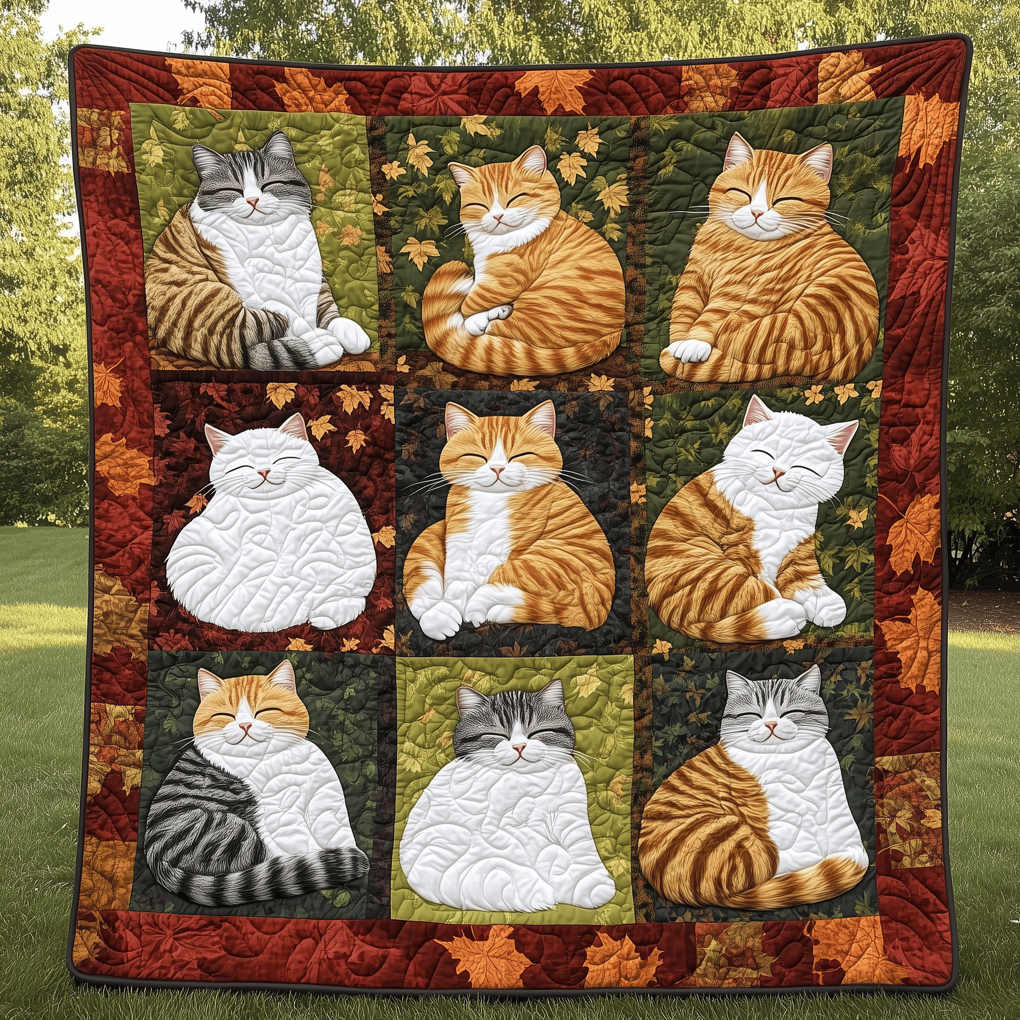 Happy Cat Quilted Blanket Feel At Ease with a Blanket That's Perfectly Practical Happy Cat Quilted Blanket Feel At Ease with a Blanket That's Perfectly Practical