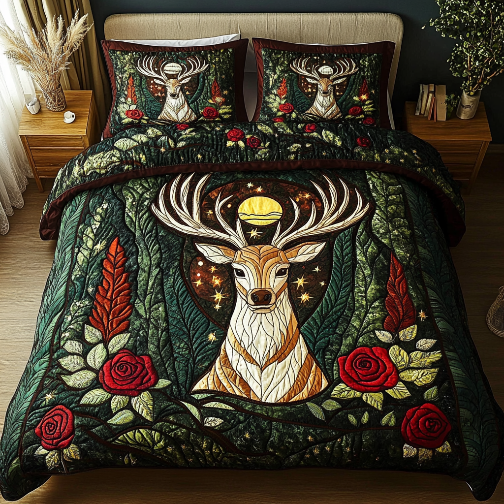 Haven of the Herd Quilted Bedding Set Cool Gifts For Deer Hunters Haven of the Herd Quilted Bedding Set Cool Gifts For Deer Hunters