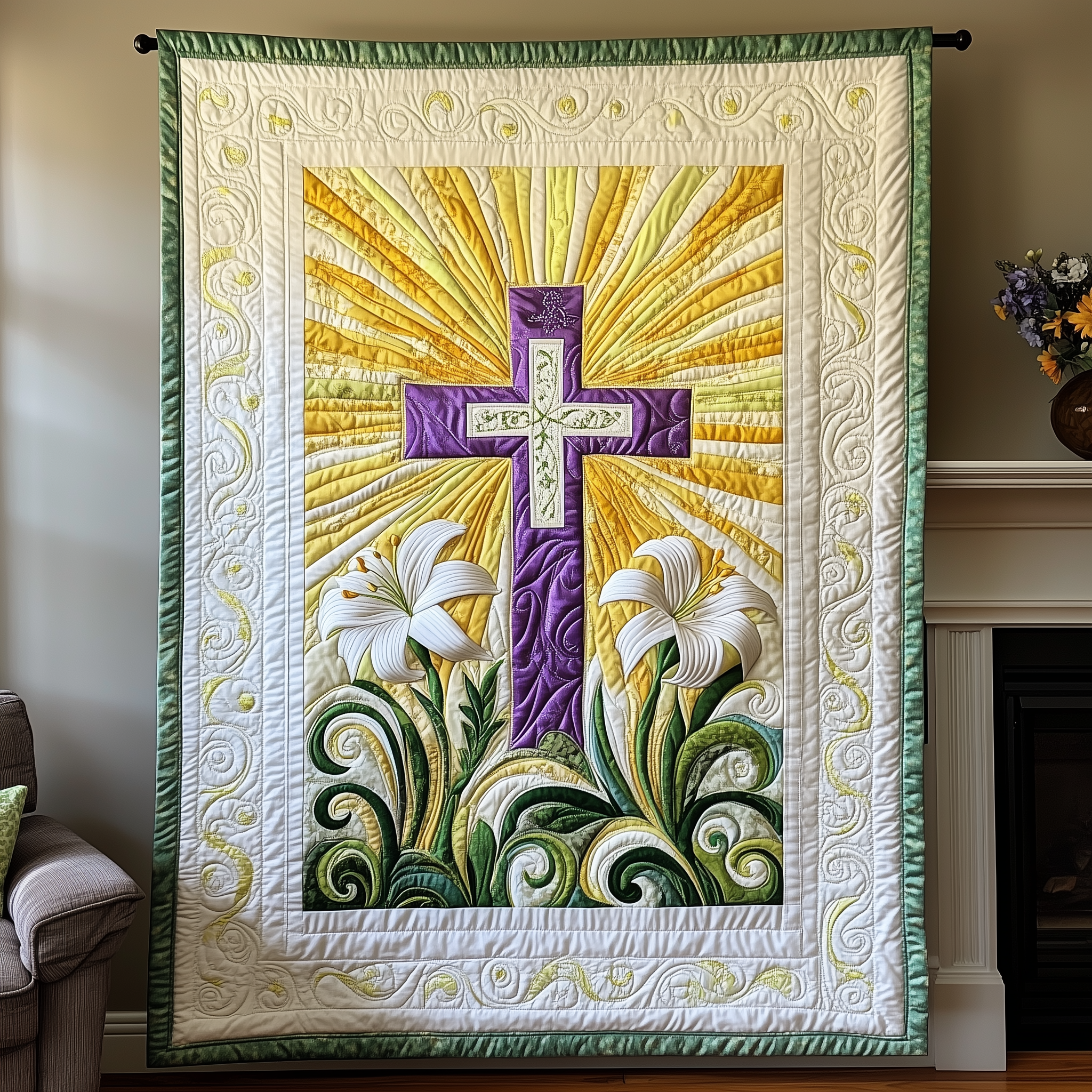 He is Risen Quilted Blanket Best Throw Blanket Easter Gifts For Adults He is Risen Quilted Blanket Best Throw Blanket Easter Gifts For Adults