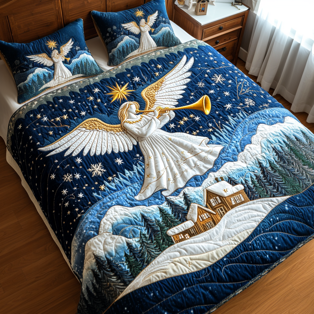 Heavenly Call Quilted Bedding Set Secret Santa Gift Ideas Heavenly Call Quilted Bedding Set Secret Santa Gift Ideas