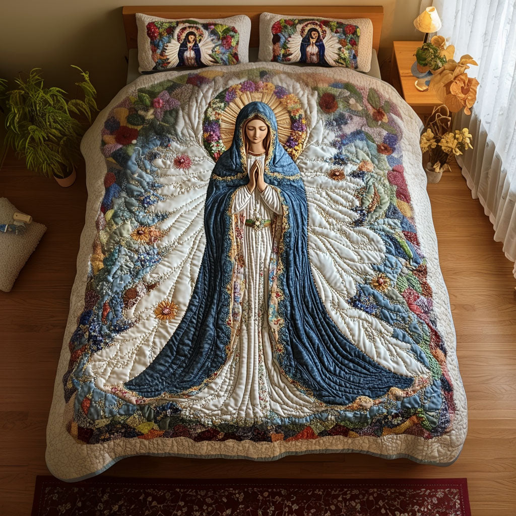 Heavenly Grace Quilted Bedding Set Christmas Gifts For Mum Heavenly Grace Quilted Bedding Set Christmas Gifts For Mum