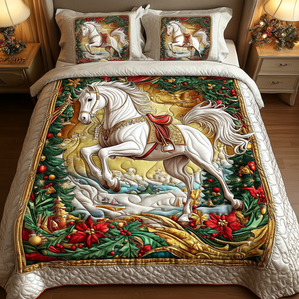 Heavenly Ride Quilted Bedding Set Gift Ideas For Horse Lovers Heavenly Ride Quilted Bedding Set Gift Ideas For Horse Lovers