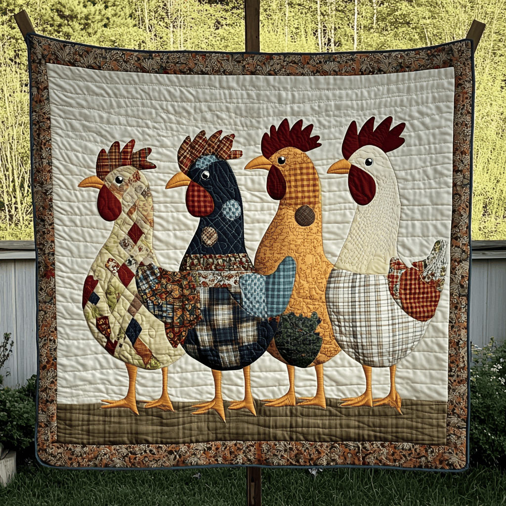 Hen Haven Quilted Blanket Chicken Lover Presents Hen Haven Quilted Blanket Chicken Lover Presents
