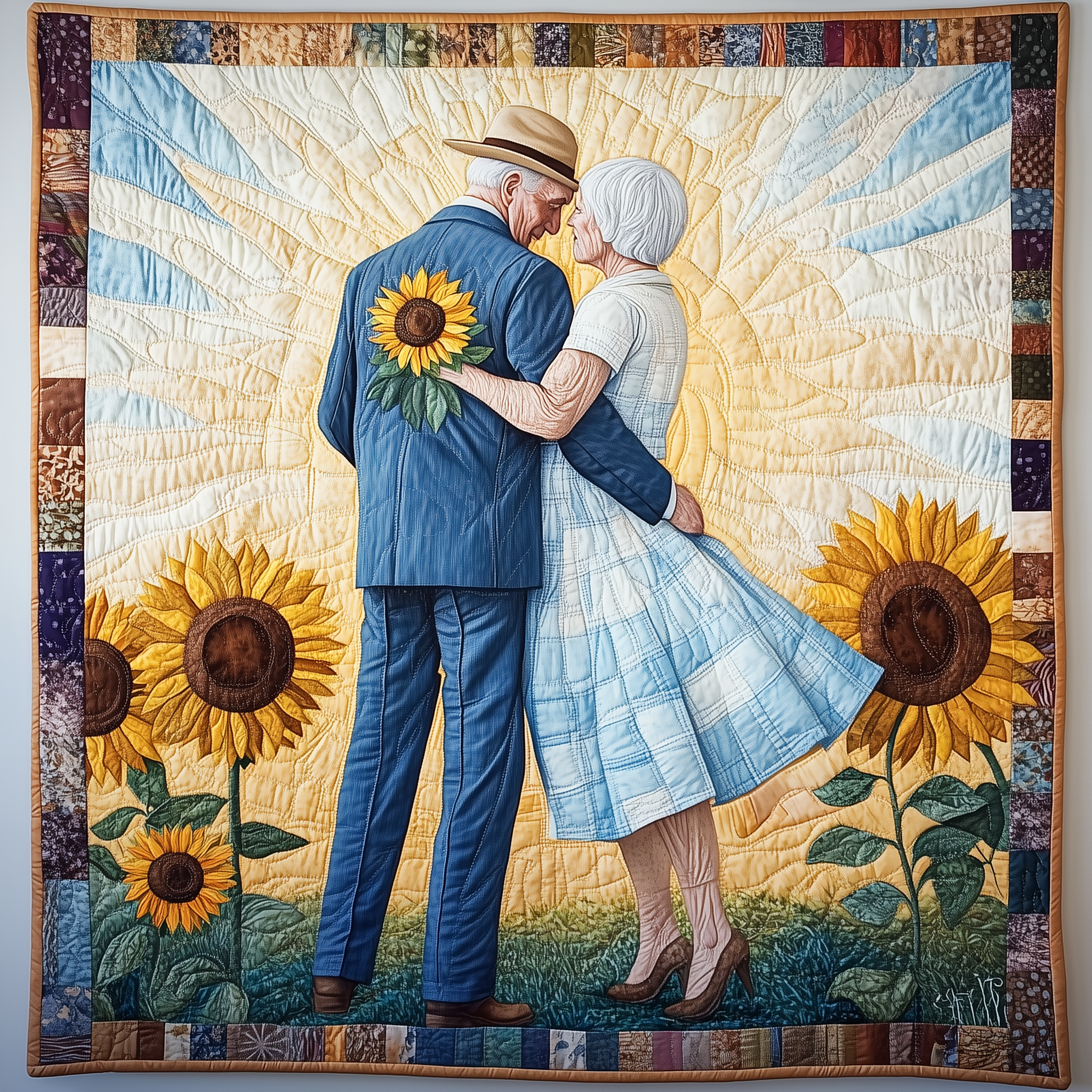 Holding Hand Til We Die Couple Quilted Blanket A Blanket for Every Season and Every Mood Holding Hand Til We Die Couple Quilted Blanket A Blanket for Every Season and Every Mood