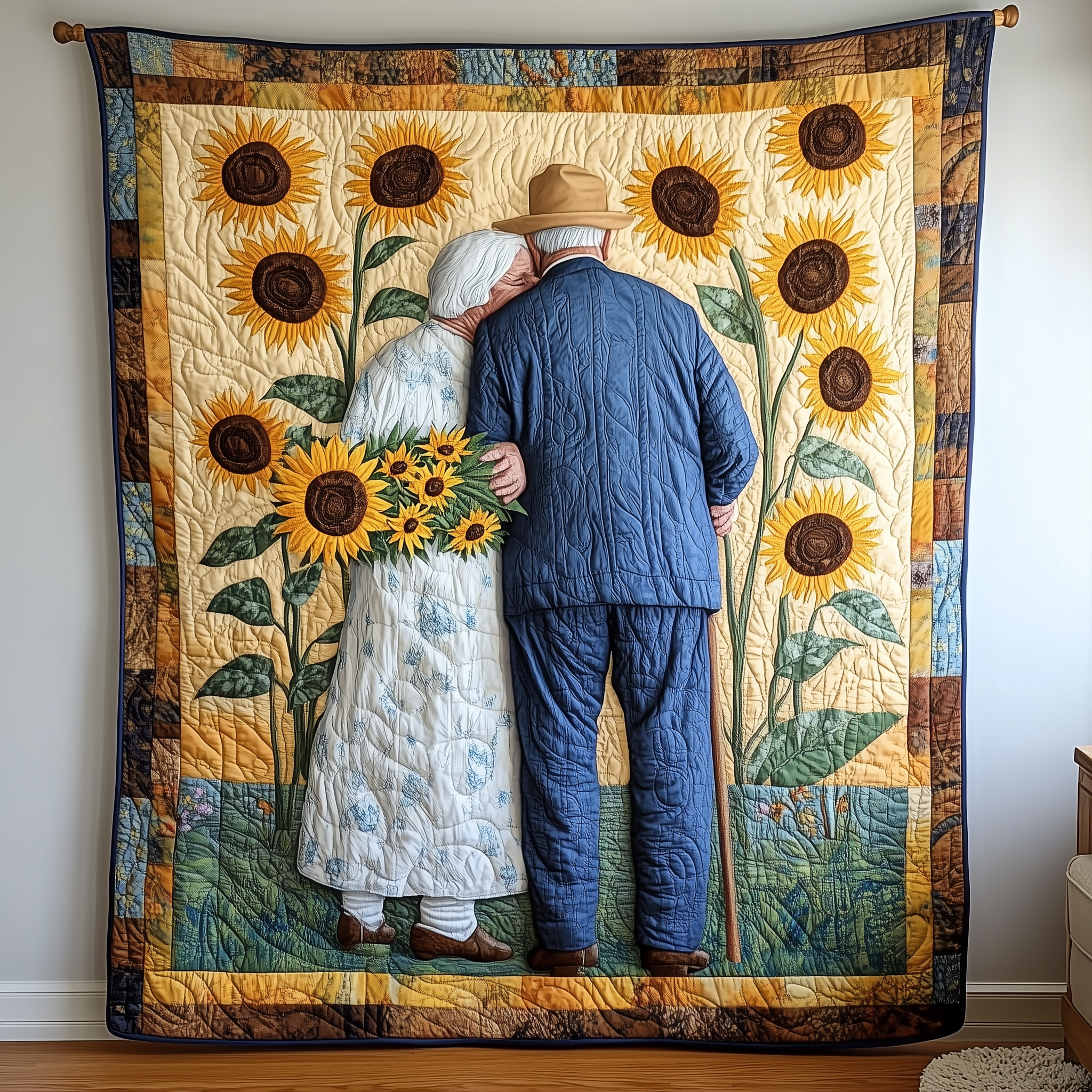 Holding Hand Til We Die Couple Quilted Blanket Feel Prepared for Any Occasion with a Versatile Blanket Holding Hand Til We Die Couple Quilted Blanket Feel Prepared for Any Occasion with a Versatile Blanket