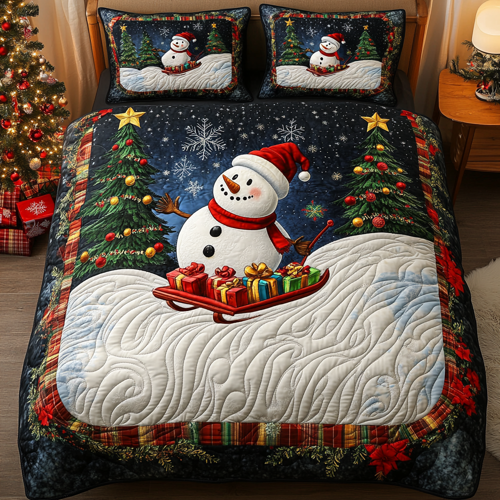 Holiday Cheer Quilted Bedding Set Family Xmas Ideas Holiday Cheer Quilted Bedding Set Family Xmas Ideas