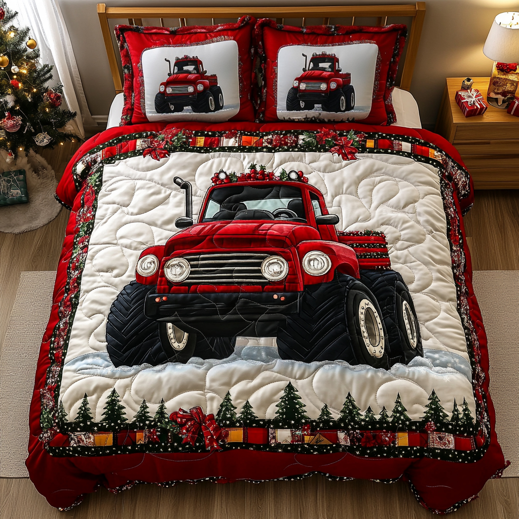 Holiday Hauler Quilted Bedding Set Christmas Gift Ideas For Wife Holiday Hauler Quilted Bedding Set Christmas Gift Ideas For Wife