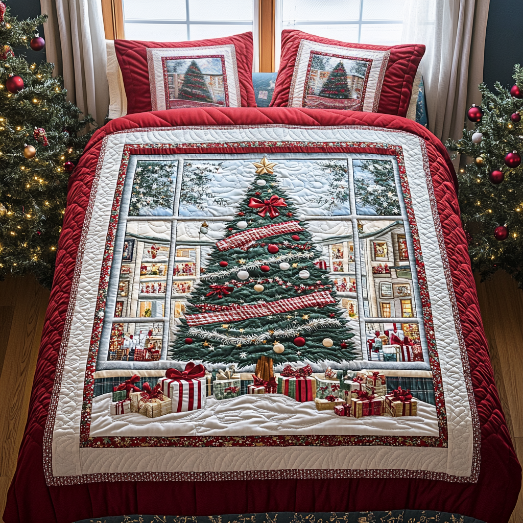 Holiday Magic Quilted Bedding Set Father And Daughter Gifts Holiday Magic Quilted Bedding Set Father And Daughter Gifts