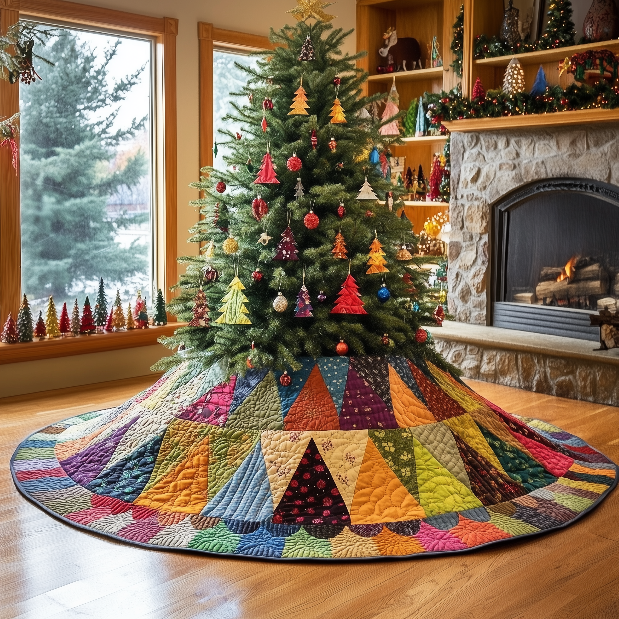 Holiday Tree Christmas Quilted Tree Skirt Feel Happy and Carefree with the Perfect Tree Skirt Holiday Tree Christmas Quilted Tree Skirt Feel Happy and Carefree with the Perfect Tree Skirt