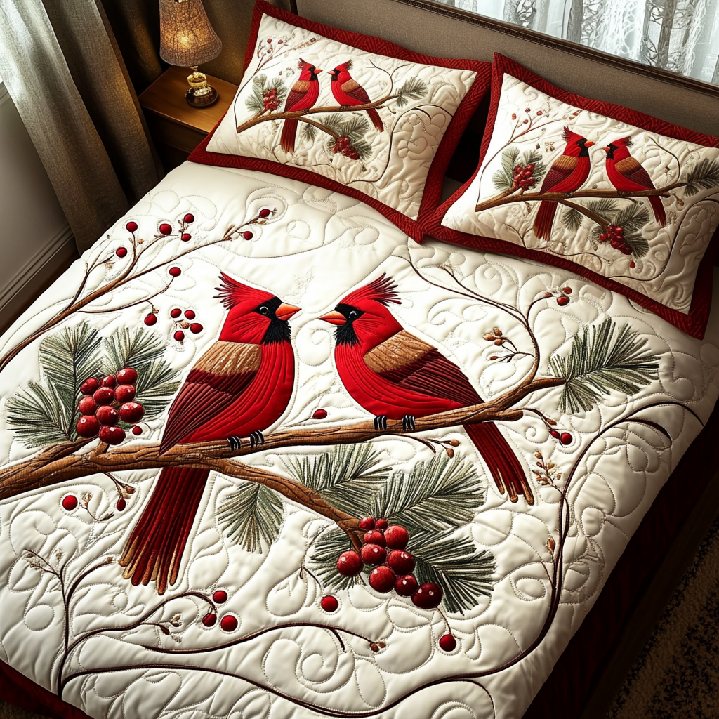 Holly Haven Quilted Bedding Set Unique Owl Gifts Holly Haven Quilted Bedding Set Unique Owl Gifts