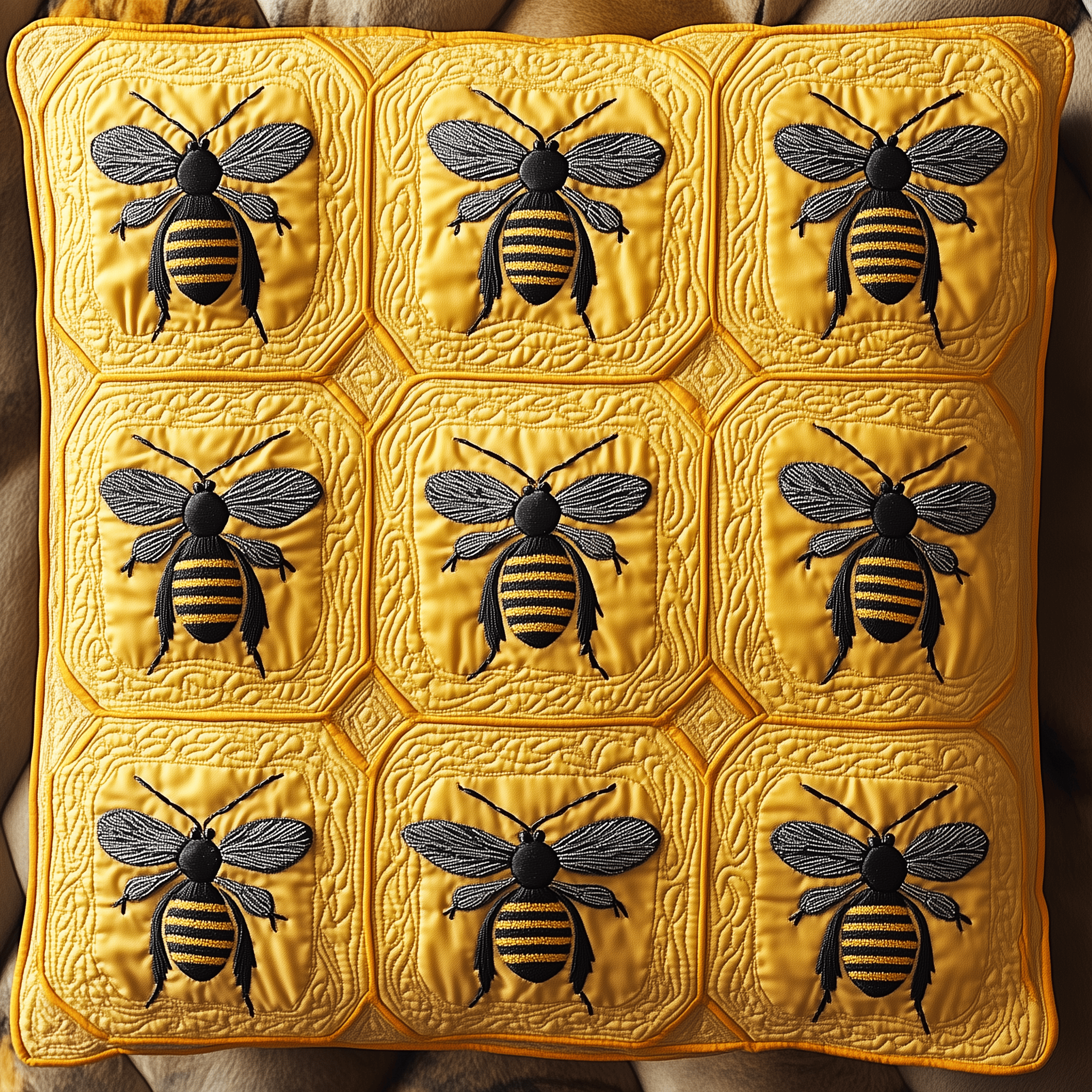 Honey Bee Quilted Pillow Case Feel the Love of Home with Pillow Cases for the Whole Family Honey Bee Quilted Pillow Case Feel the Love of Home with Pillow Cases for the Whole Family
