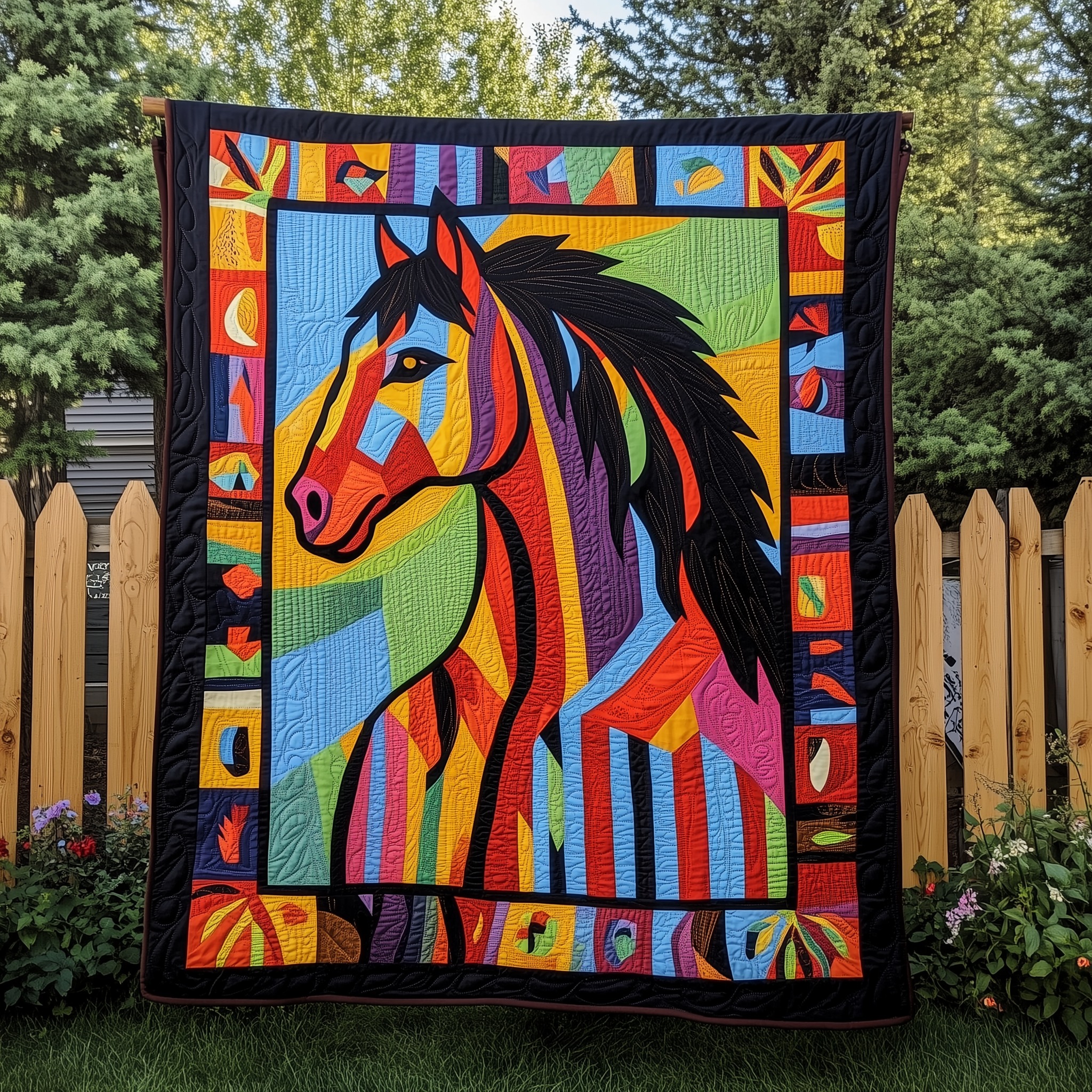 Horse Art Quilted Blanket Feel Inspired by a Blanket That's Anything But Ordinary Horse Art Quilted Blanket Feel Inspired by a Blanket That's Anything But Ordinary