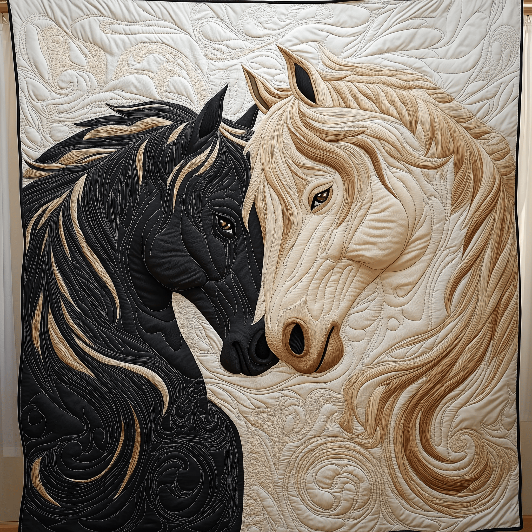 Horse Romance of Love Quilted Blanket Feel Like Royalty with a Blanket Fit for Kings Horse Romance of Love Quilted Blanket Feel Like Royalty with a Blanket Fit for Kings