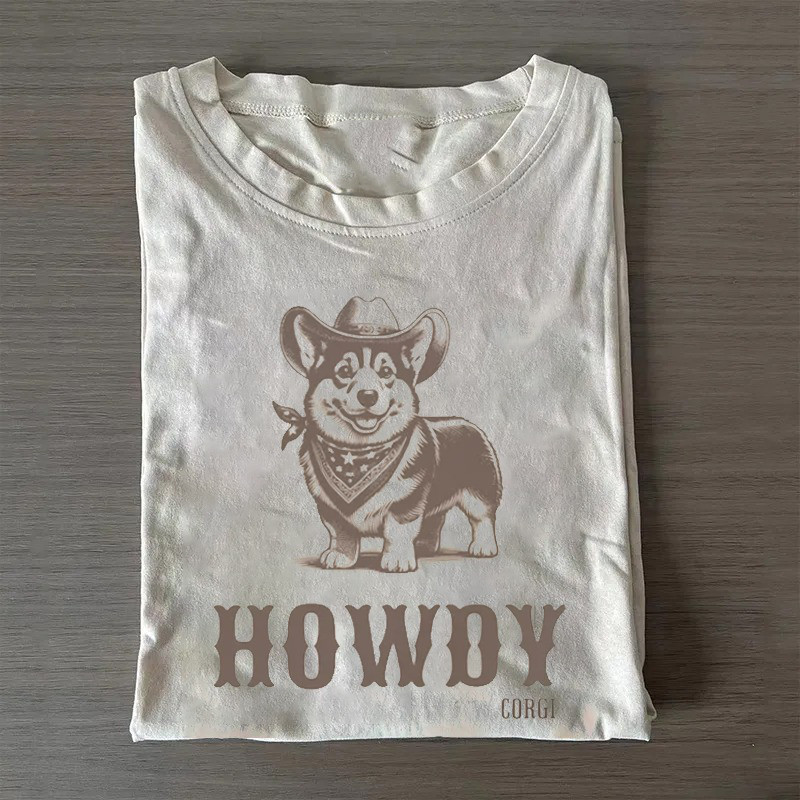Howdy Corgi Cowboy T-Shirt Corgi Lovers Funny Shirt Great Gifts For Dad Howdy Corgi Cowboy T-Shirt Corgi Lovers Funny Shirt Great Gifts For Dad