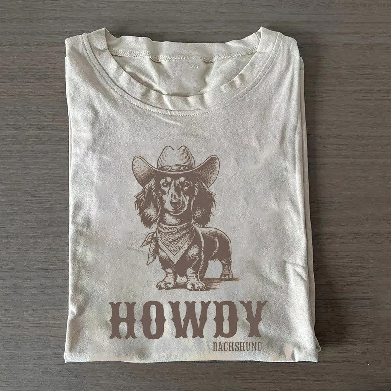 Howdy Dachshund Long Haired T-Shirt Dachshund Lovers Shirt First Time Mom Gifts Howdy Dachshund Long Haired T-Shirt Dachshund Lovers Shirt First Time Mom Gifts