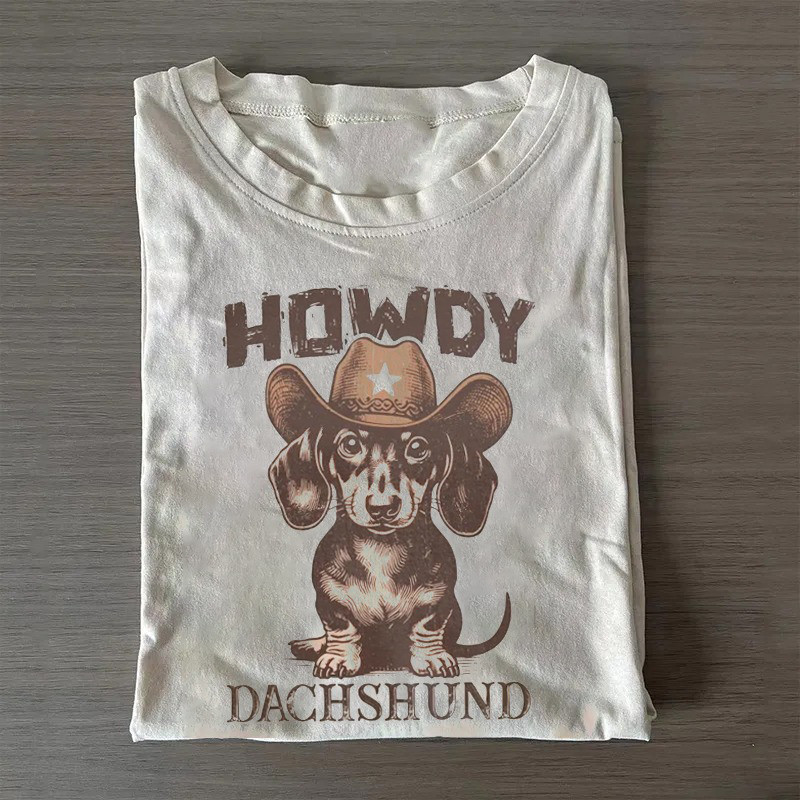 Howdy Dachshund T-Shirt Doxie Lovers Cute Shirt Gifts For Expecting Mothers Howdy Dachshund T-Shirt Doxie Lovers Cute Shirt Gifts For Expecting Mothers