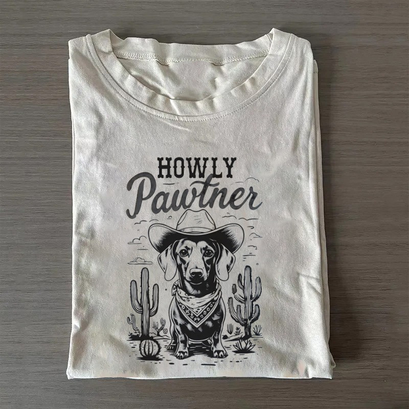 Howdy Partner Cowboy Dachshund T-Shirt Dachshund Lovers Funny Shirt Dad Fathers Day Gifts Howdy Partner Cowboy Dachshund T-Shirt Dachshund Lovers Funny Shirt Dad Fathers Day Gifts