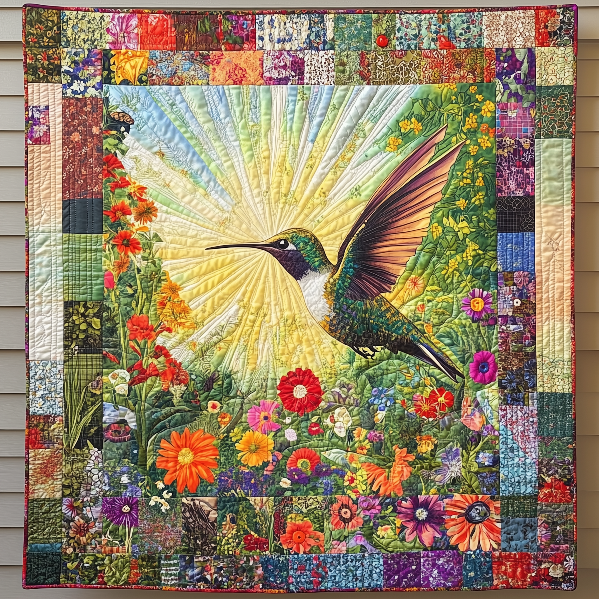 Hummingbird Sunshine Garden Quilted Blanket Sofa Throw Blanket Items Cool Hummingbird Gifts Hummingbird Sunshine Garden Quilted Blanket Sofa Throw Blanket Items Cool Hummingbird Gifts