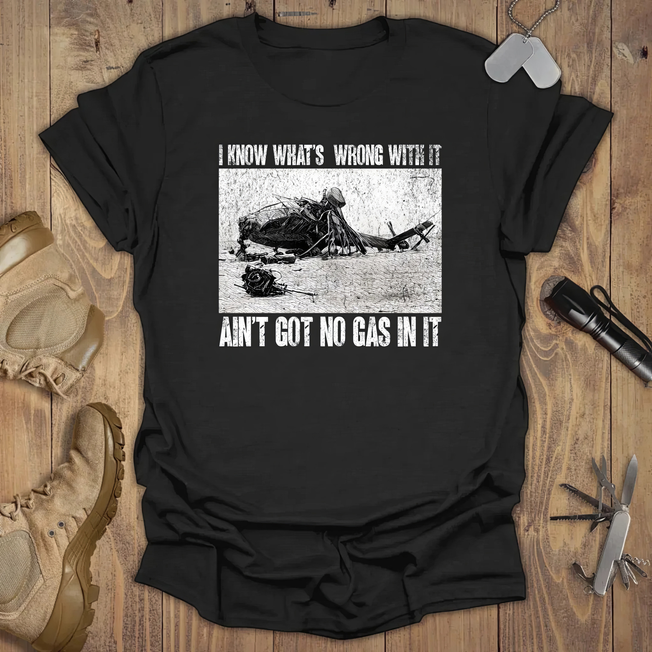 I Know What's Wrong With It Ain't Got No Gas In It T-Shirt Patriotic Tees I Know What's Wrong With It Ain't Got No Gas In It T-Shirt Patriotic Tees