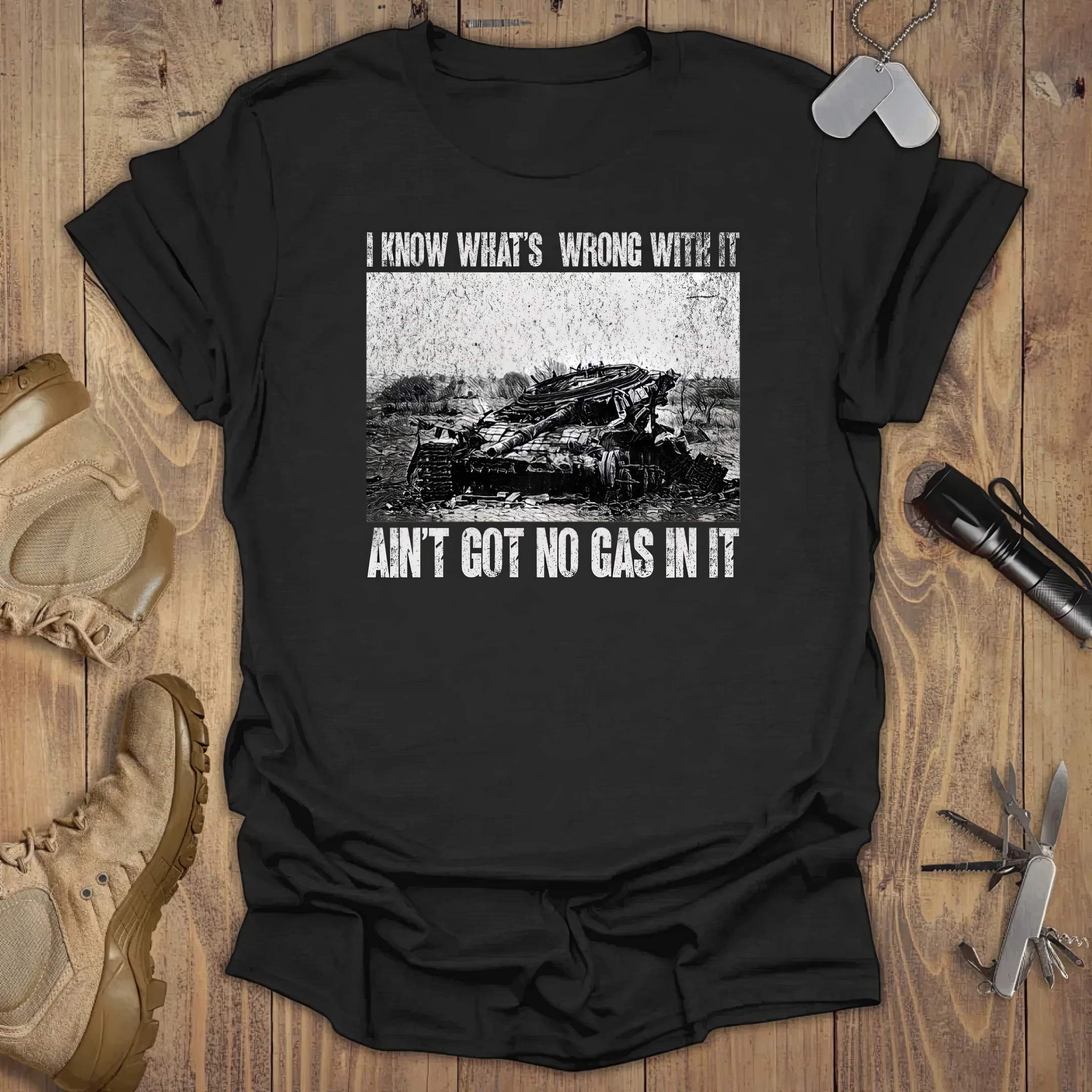 I Know What's Wrong With It Ain't Got No Gas In It T-Shirt Vintage Tees I Know What's Wrong With It Ain't Got No Gas In It T-Shirt Vintage Tees