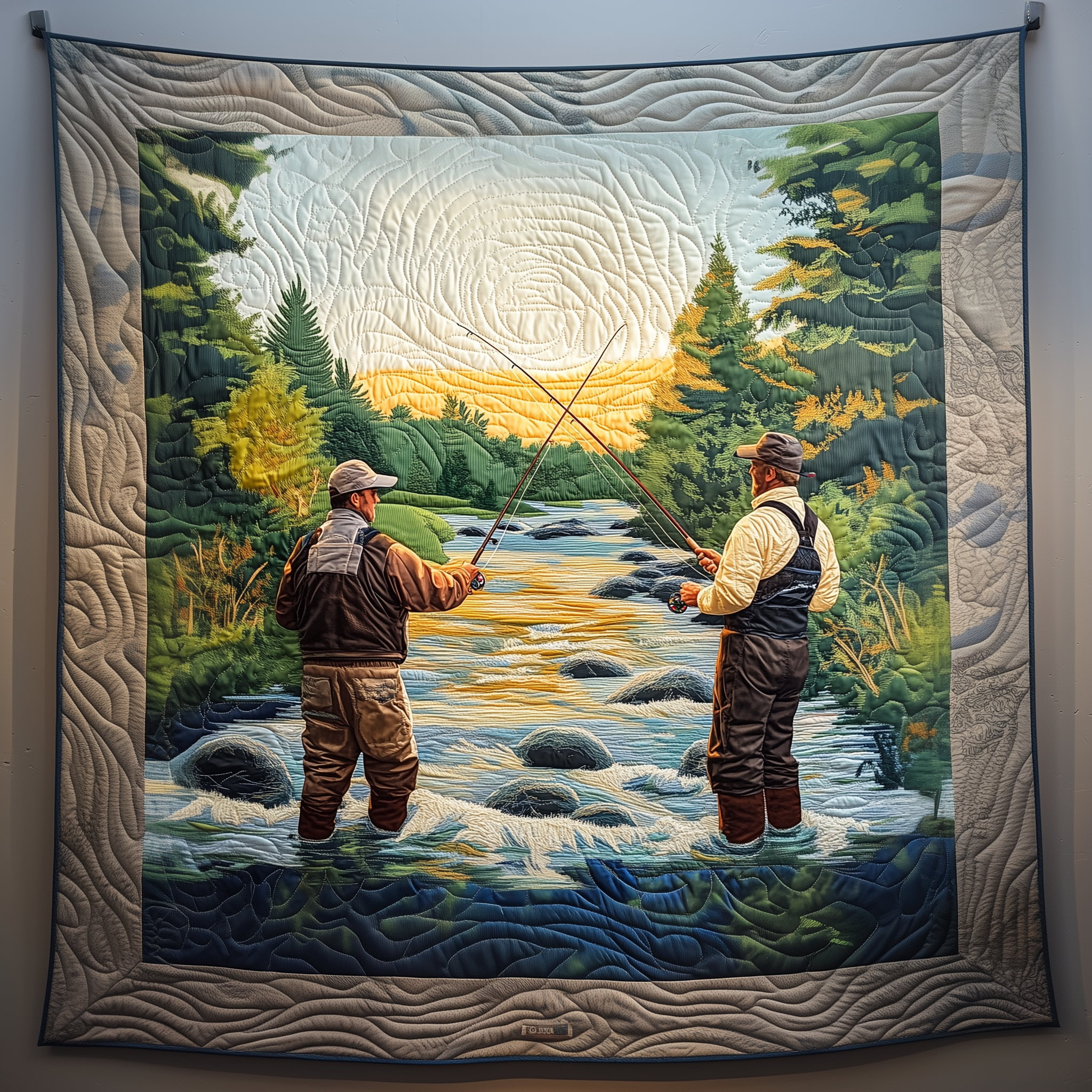 I Love Fishing Quilted Blanket Feel the Heart of Home with a Blanket That Embraces All I Love Fishing Quilted Blanket Feel the Heart of Home with a Blanket That Embraces All