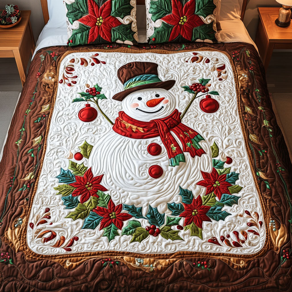 Icicle Dreams Quilted Bedding Set Unique Snowman Gifts Icicle Dreams Quilted Bedding Set Unique Snowman Gifts