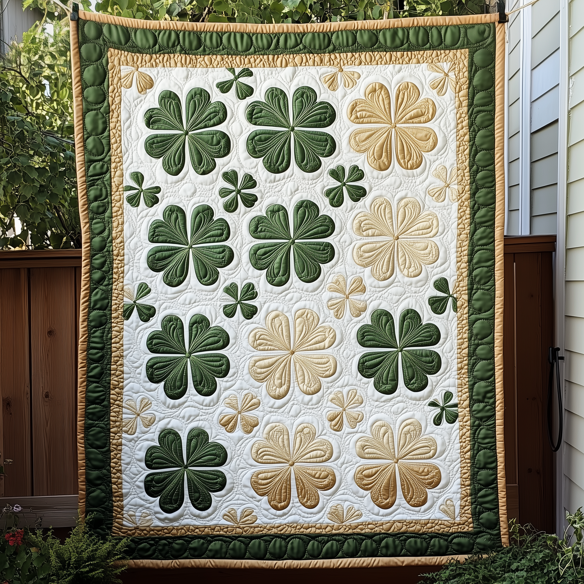 Irish Shamrock Quilted Blanket Throw Blankets For Couch Celtic Gifts For Her Irish Shamrock Quilted Blanket Throw Blankets For Couch Celtic Gifts For Her