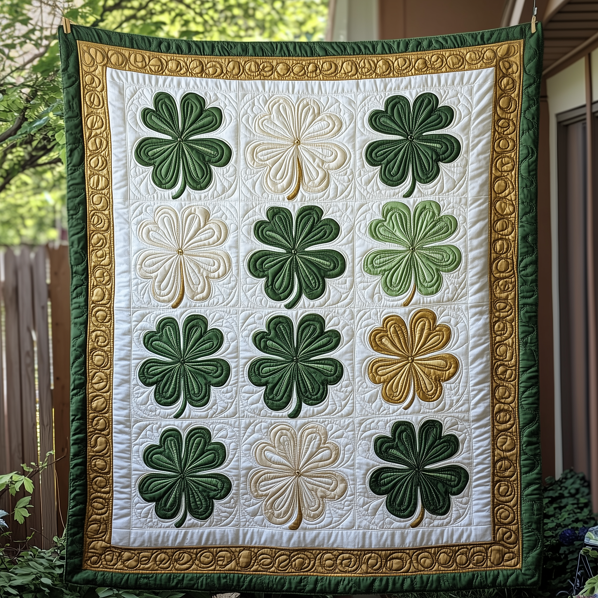 Irish Shamrock Quilted Blanket Throw Blankets For Couch Irish Gift Shop Irish Shamrock Quilted Blanket Throw Blankets For Couch Irish Gift Shop
