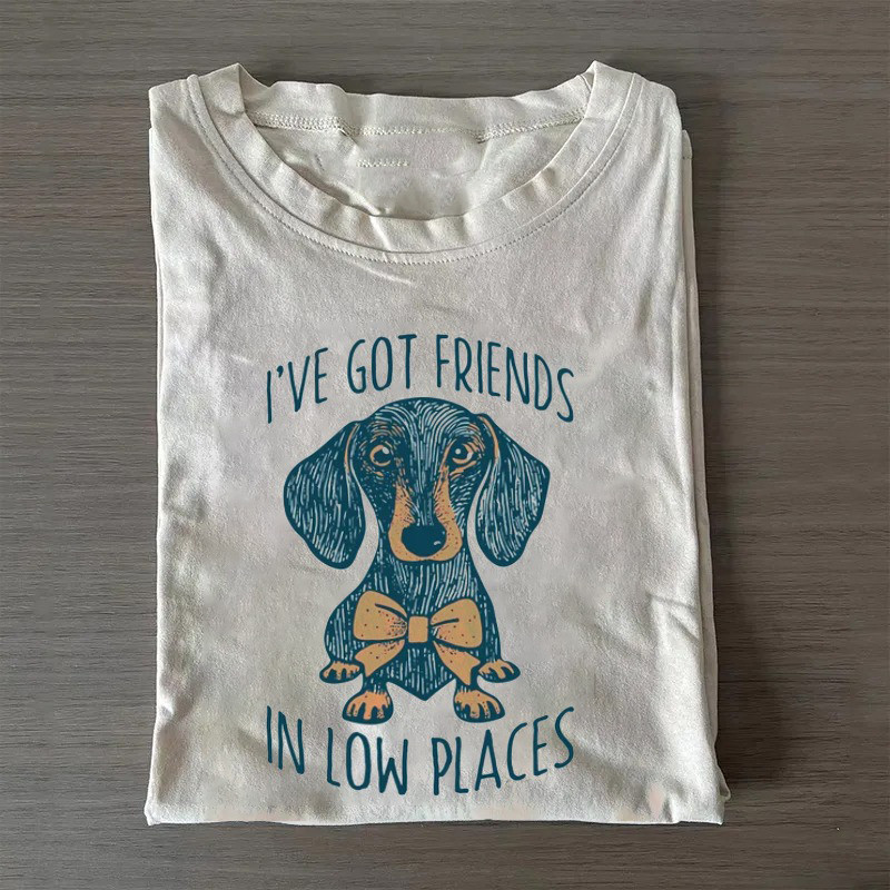 I'Ve Got Friends In Low Places Dachshund T-Shirt Good Mothers Day Gifts I'Ve Got Friends In Low Places Dachshund T-Shirt Good Mothers Day Gifts