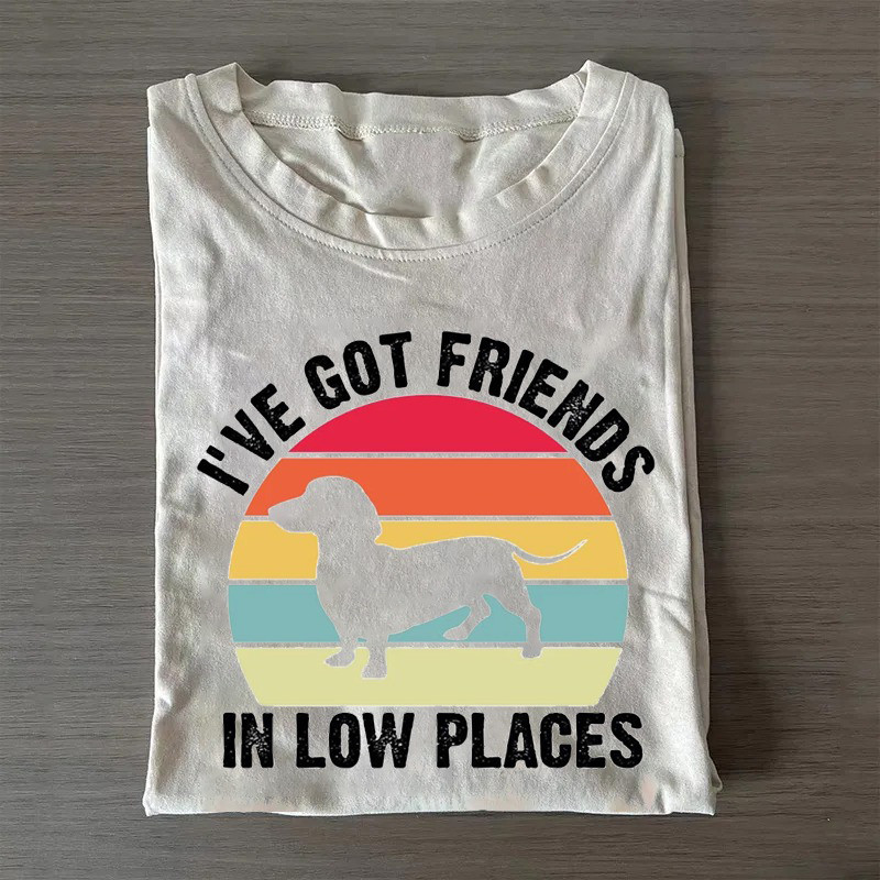 I'Ve Got Friends In Low Places Dachshund T-Shirt Good Mothers Day Gifts I'Ve Got Friends In Low Places Dachshund T-Shirt Good Mothers Day Gifts