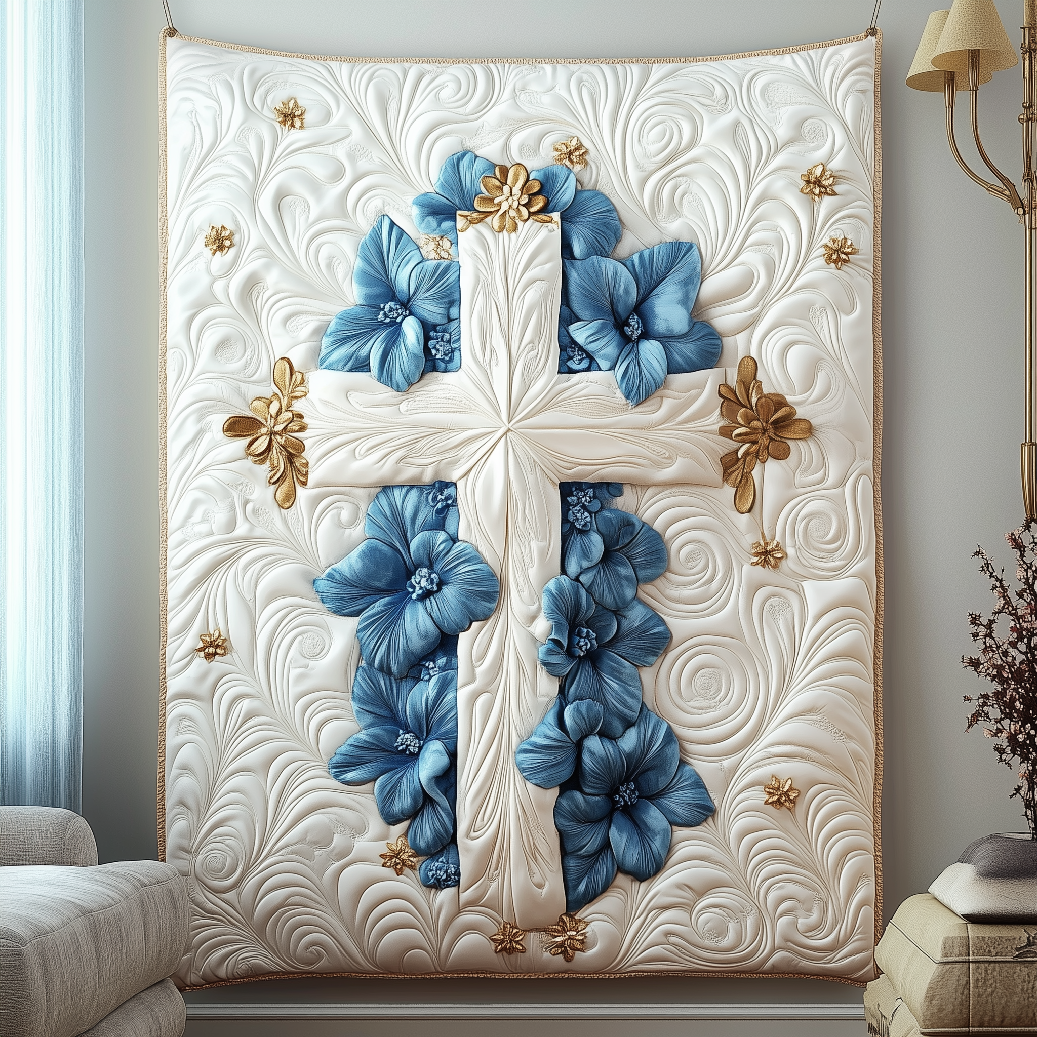 Jesus Cross Quilted Blanket Cute Unique Blanket Item Merch Best Christian Gifts Jesus Cross Quilted Blanket Cute Unique Blanket Item Merch Best Christian Gifts