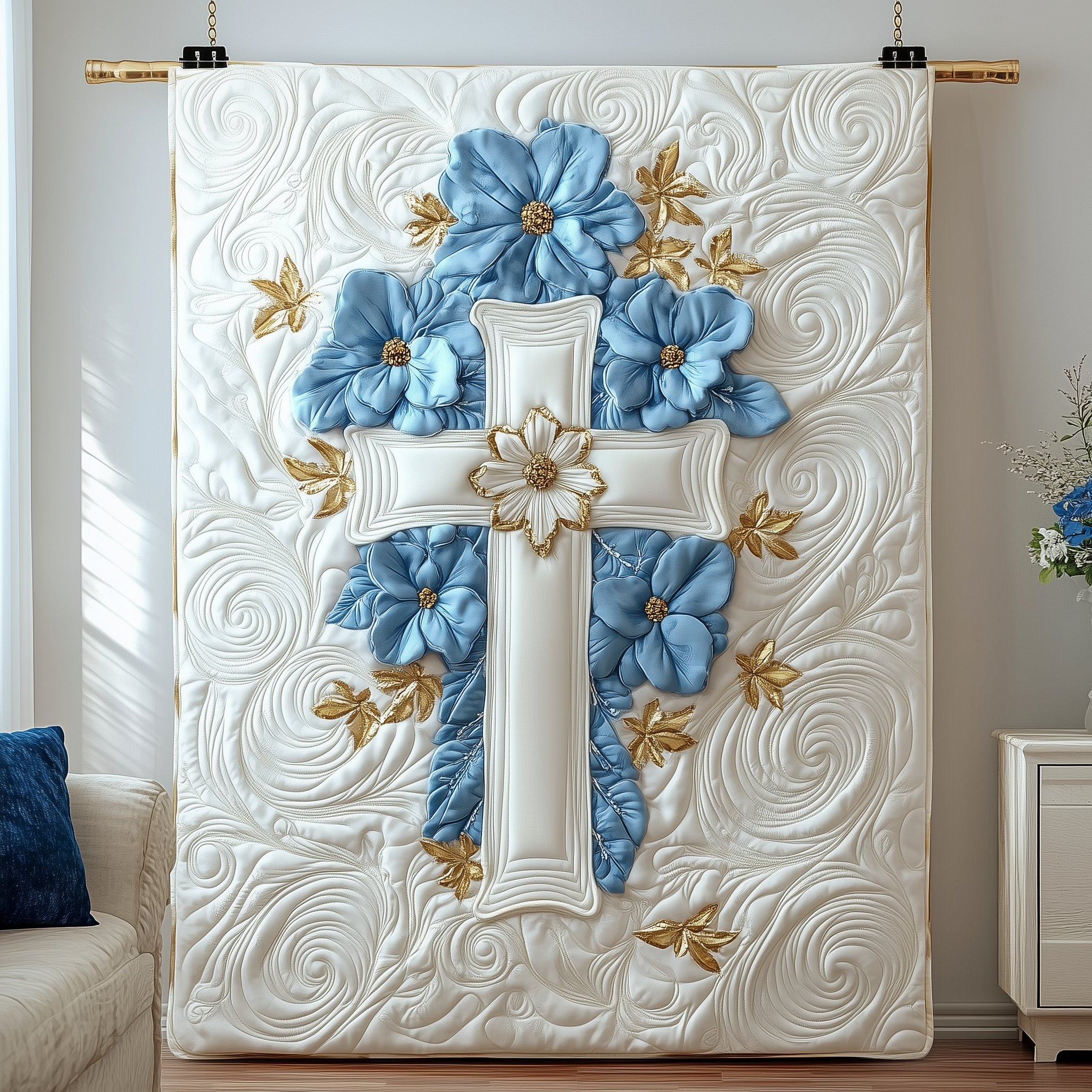 Jesus Cross Quilted Blanket Cute Unique Blanket Item Merch Faith Gifts For Her Jesus Cross Quilted Blanket Cute Unique Blanket Item Merch Faith Gifts For Her