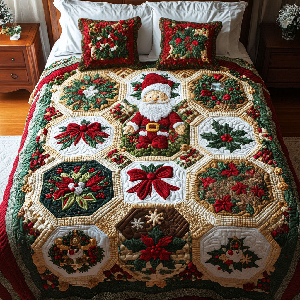 Jingle Bell Luxe Quilted Bedding Set Christmas Ideas Jingle Bell Luxe Quilted Bedding Set Christmas Ideas