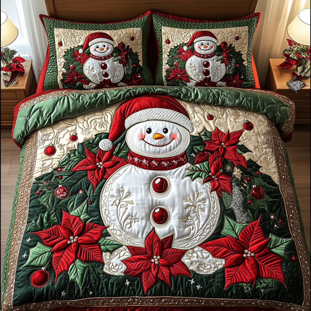 Jolly Blooms Quilted Bedding Set Christmas Presents For Dad Jolly Blooms Quilted Bedding Set Christmas Presents For Dad
