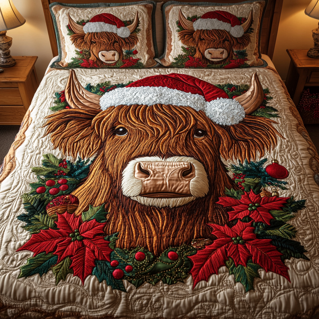 Jolly Highlander Quilted Bedding Set Cowboy Theme Gifts Jolly Highlander Quilted Bedding Set Cowboy Theme Gifts