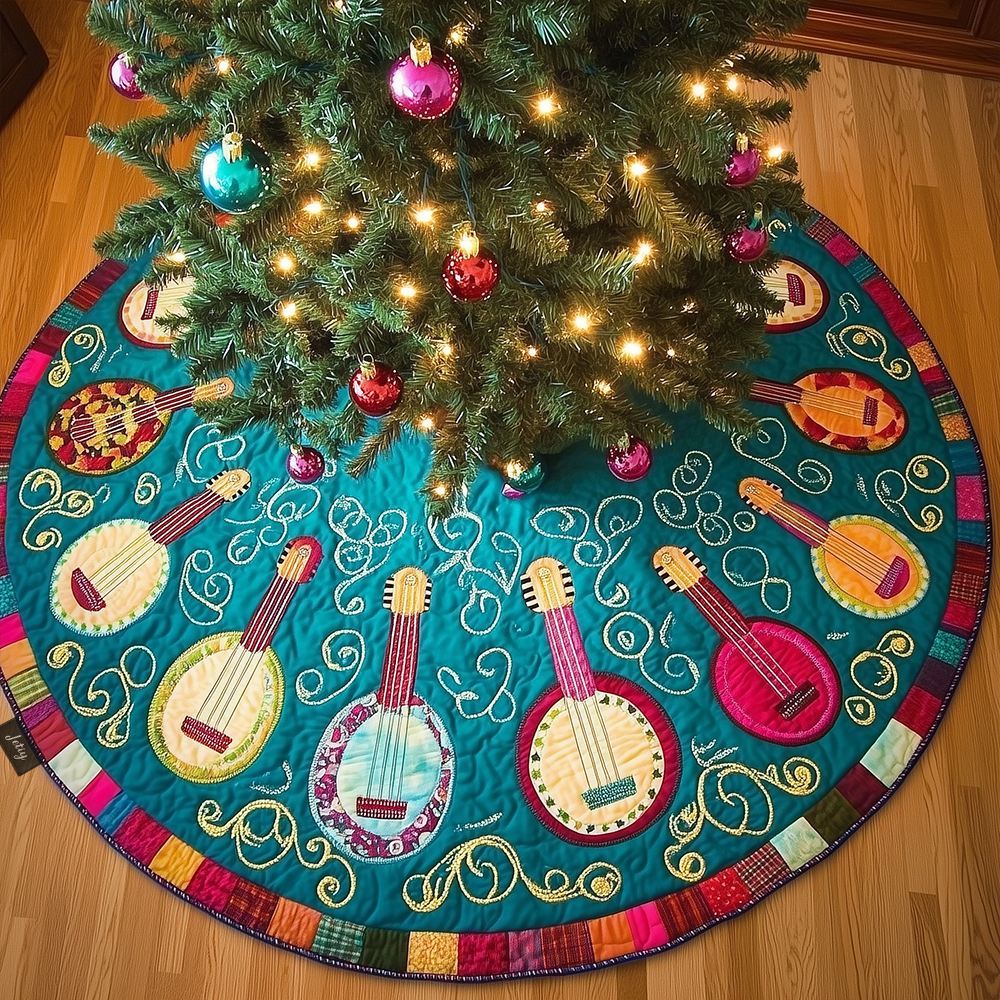 Joyful Banjo Quilted Tree Skirt Enjoy Peace of Mind This Holiday with the Perfect Tree Skirt Joyful Banjo Quilted Tree Skirt Enjoy Peace of Mind This Holiday with the Perfect Tree Skirt