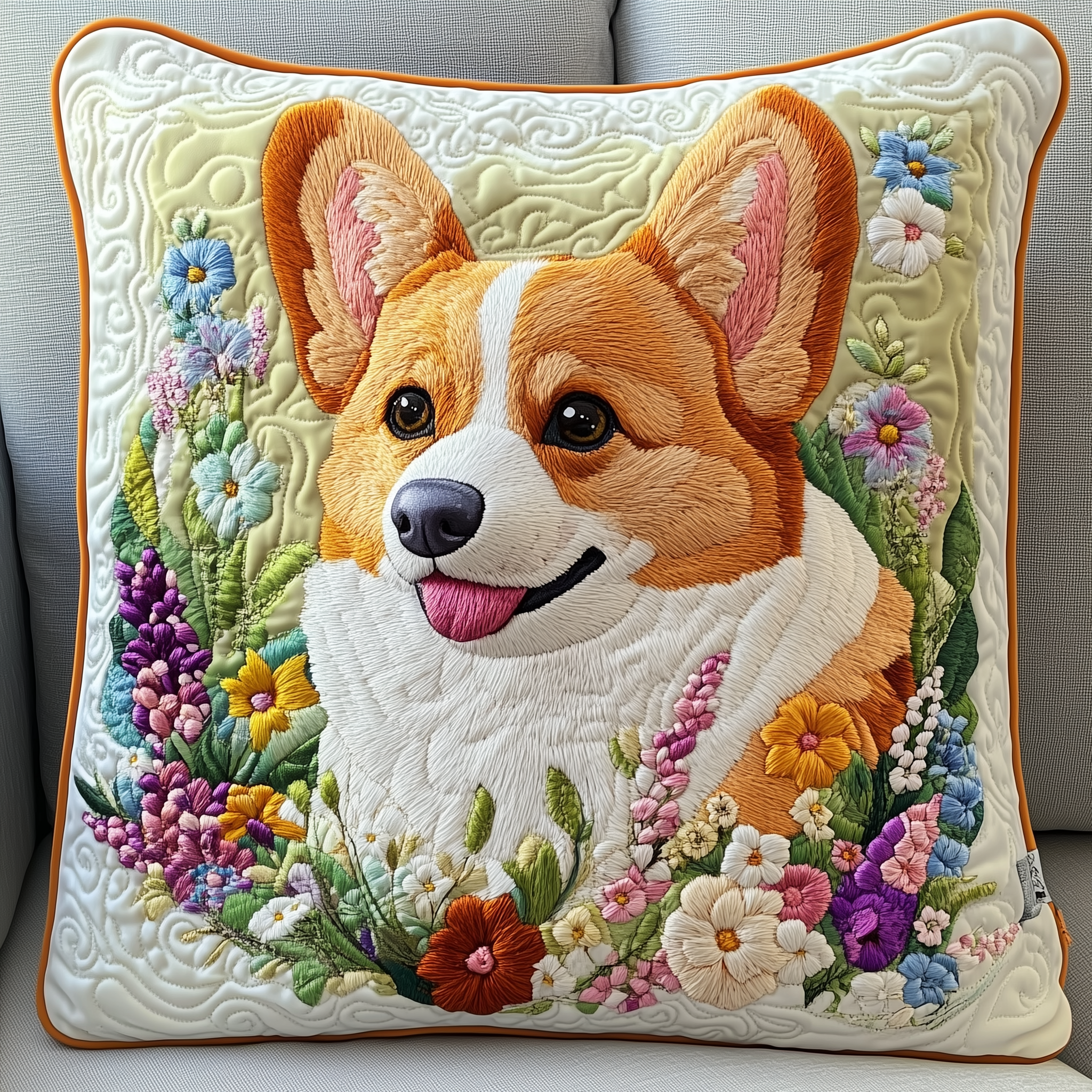 Joyful Corgi Quilted Pillow Case Bamboo Pillow Cases EcoFriendly Comfort You'll Love Joyful Corgi Quilted Pillow Case Bamboo Pillow Cases EcoFriendly Comfort You'll Love
