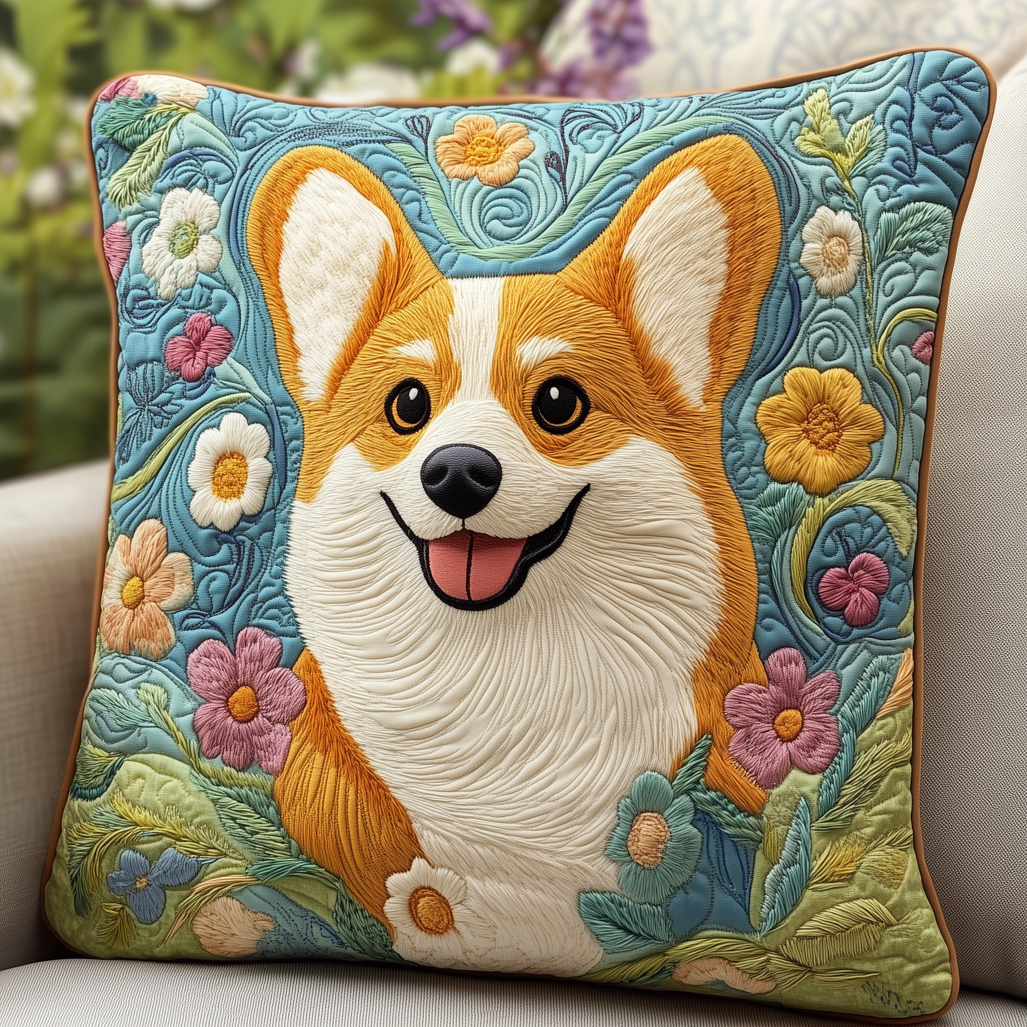 Joyful Corgi Quilted Pillow Case Celebrate Every Morning with Pillow Cases That Feel Like Home Joyful Corgi Quilted Pillow Case Celebrate Every Morning with Pillow Cases That Feel Like Home