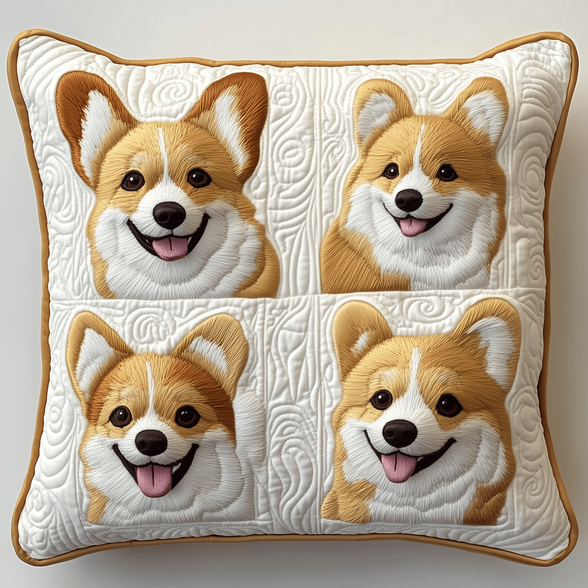 Joyful Corgi Quilted Pillow Case Feel Confident in the Cleanliness of Your Pillow Cases Joyful Corgi Quilted Pillow Case Feel Confident in the Cleanliness of Your Pillow Cases