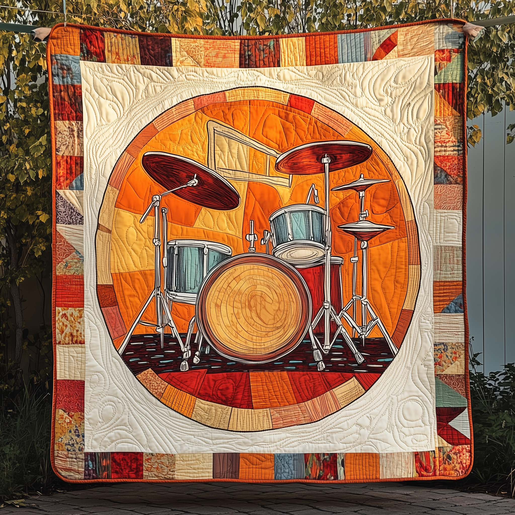 Joyful Drum Quilted Blanket Enjoy Cozy Moments Together with the Perfect Blanket Joyful Drum Quilted Blanket Enjoy Cozy Moments Together with the Perfect Blanket