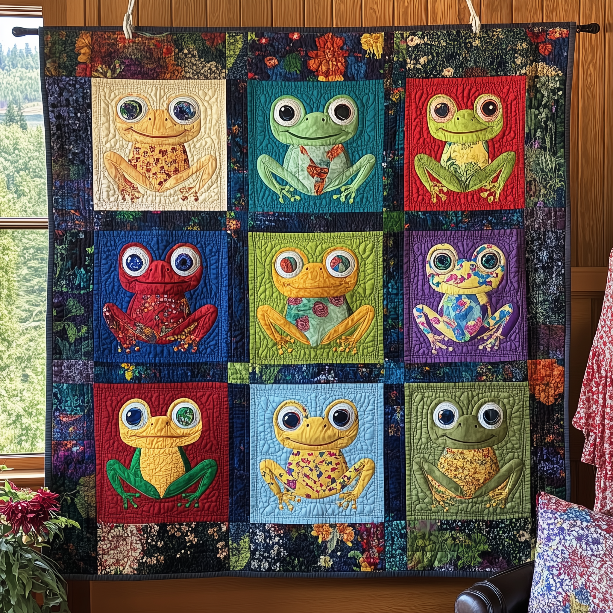 Joyful Frogs Parade Quilted Blanket Throw Blankets For Couch Frog Gifts For Him Joyful Frogs Parade Quilted Blanket Throw Blankets For Couch Frog Gifts For Him