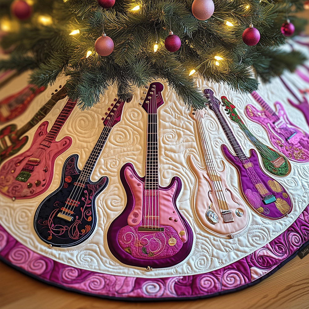 Joyful Pink Guitars Quilted Tree Skirt Wrap Your Holidays in Comfort with the Right Tree Skirt Joyful Pink Guitars Quilted Tree Skirt Wrap Your Holidays in Comfort with the Right Tree Skirt