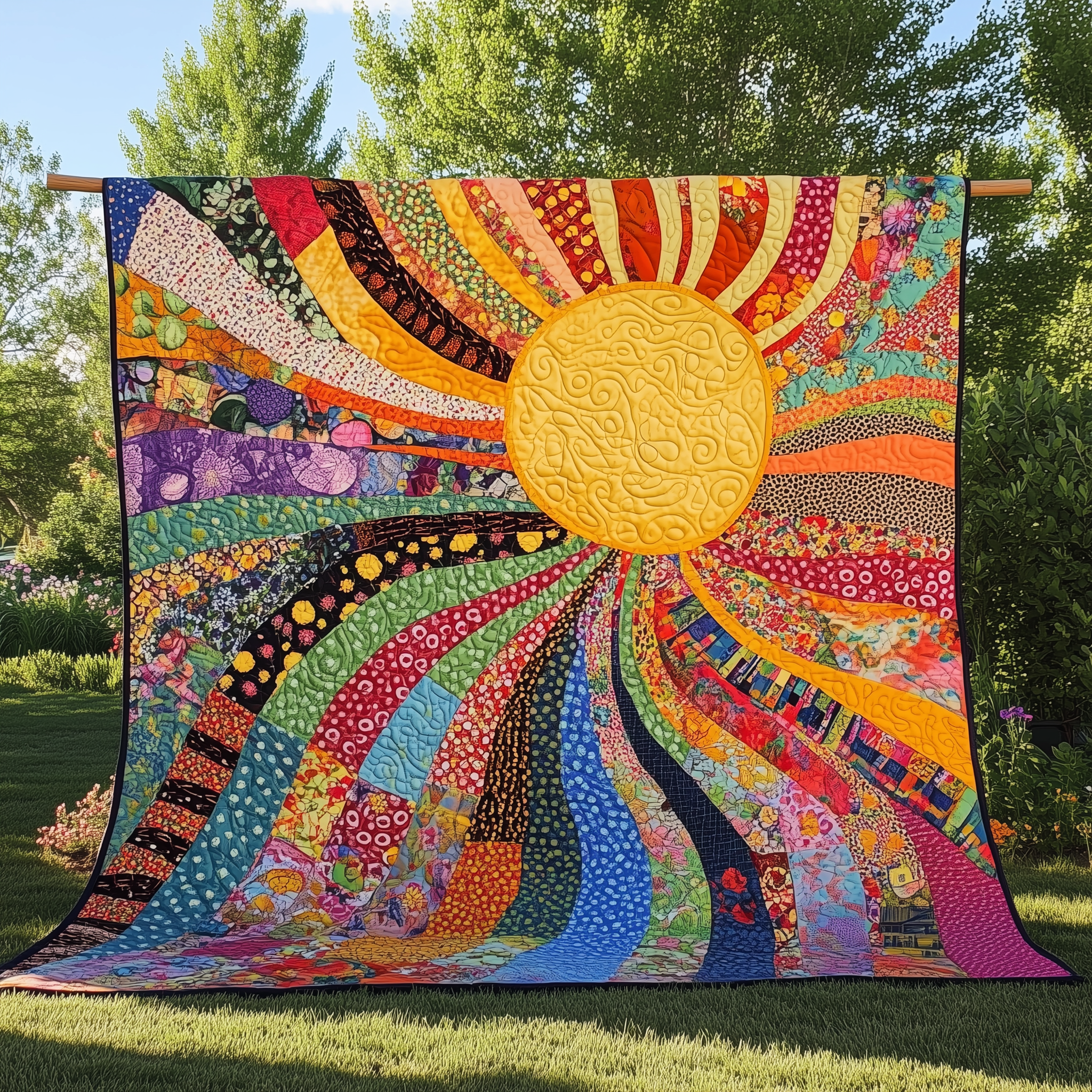 Joyful Radiance Sunshine Quilted Blanket Celebrate Your Individuality with a Blanket That Speaks to You Joyful Radiance Sunshine Quilted Blanket Celebrate Your Individuality with a Blanket That Speaks to You