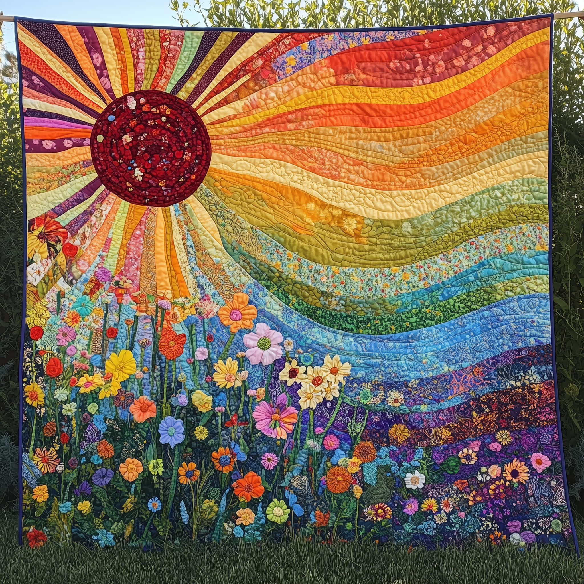 Joyful Radiance Sunshine Quilted Blanket Experience the Ultimate in Custom Comfort Joyful Radiance Sunshine Quilted Blanket Experience the Ultimate in Custom Comfort