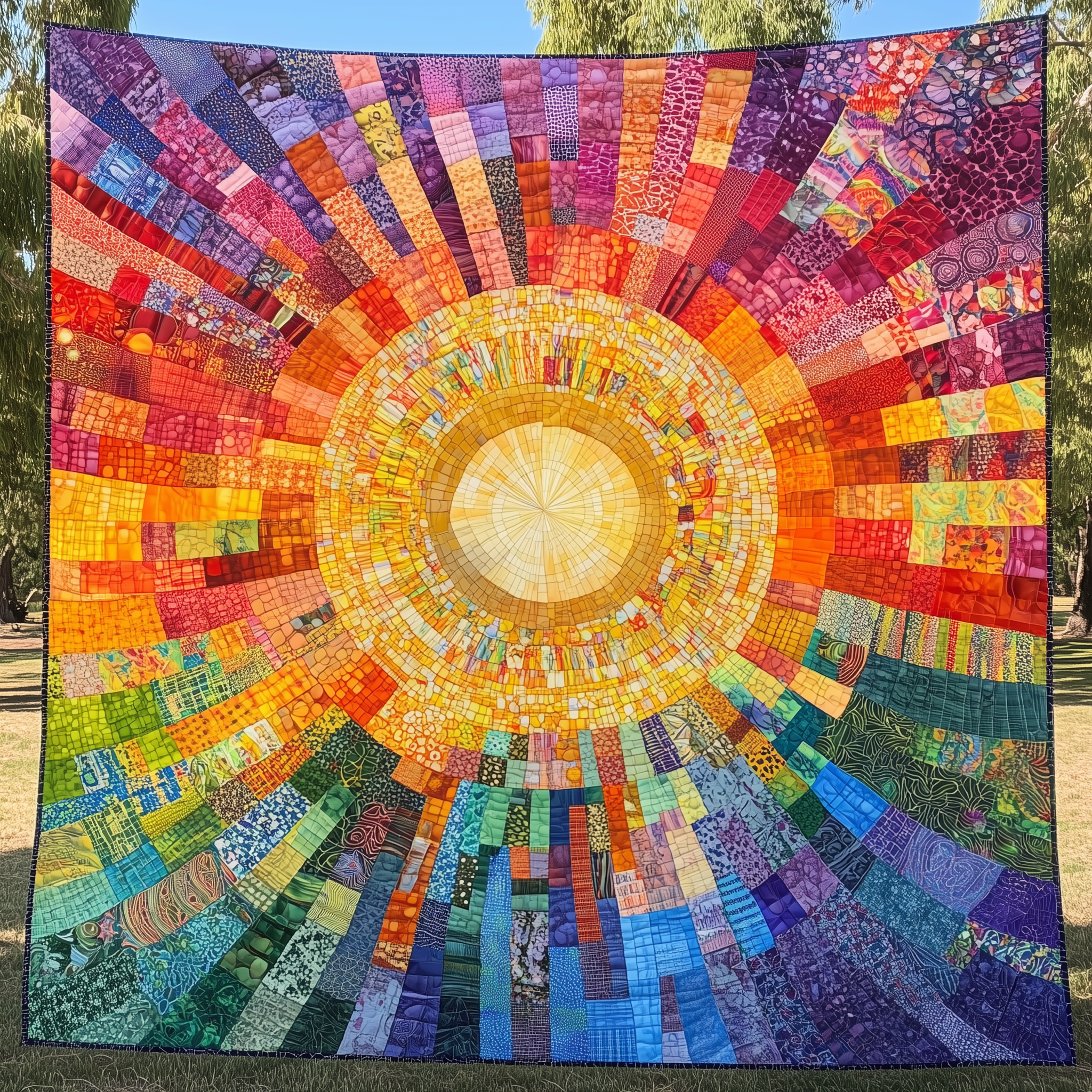 Joyful Radiance Sunshine Quilted Blanket Feel the Heart of Home with a Blanket That Embraces All Joyful Radiance Sunshine Quilted Blanket Feel the Heart of Home with a Blanket That Embraces All