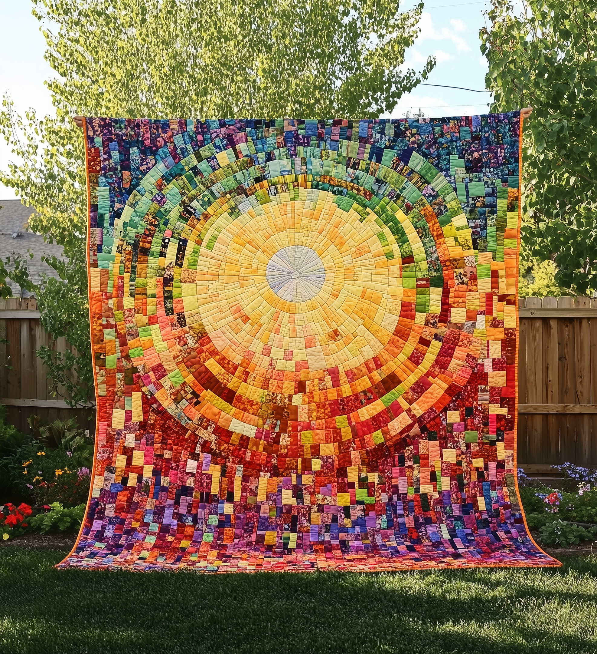 Joyful Radiance Sunshine Quilted Blanket Snuggle Up with a Blanket That Brings Everyone Closer Joyful Radiance Sunshine Quilted Blanket Snuggle Up with a Blanket That Brings Everyone Closer